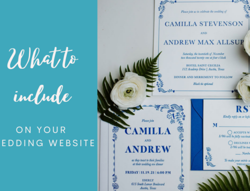 What to include on your wedding website (by the time you send out invitations)