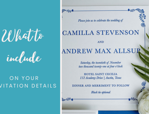 Invitation Details: What do you really need?